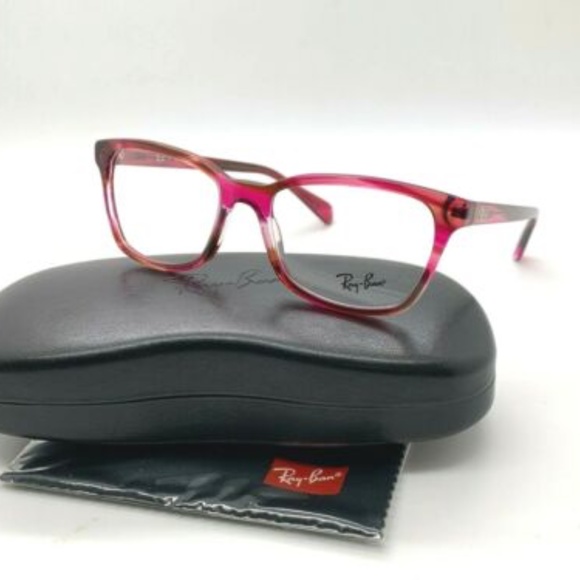 New Ray-Ban Frames Acetate Pink Glasses RB5362 8069 52-17-140 Women Eyeglasses